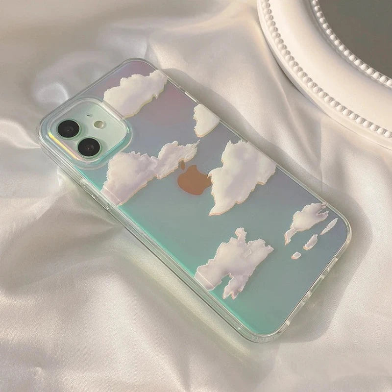 Laser Clouds Dream Glitter Case for iPhone