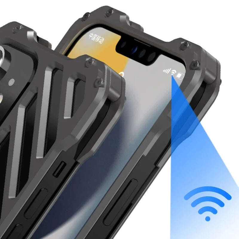 Heat Dissipating Aluminum Alloy Shockproof Metal Case For iPhone