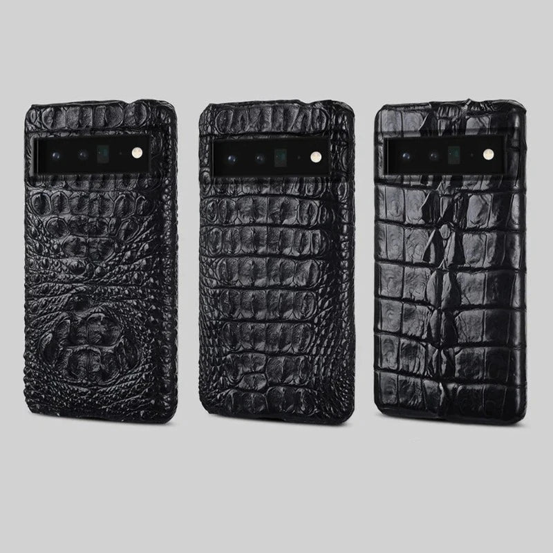 Genuine Crocodile Skin Luxury Phone Case for Google Pixel