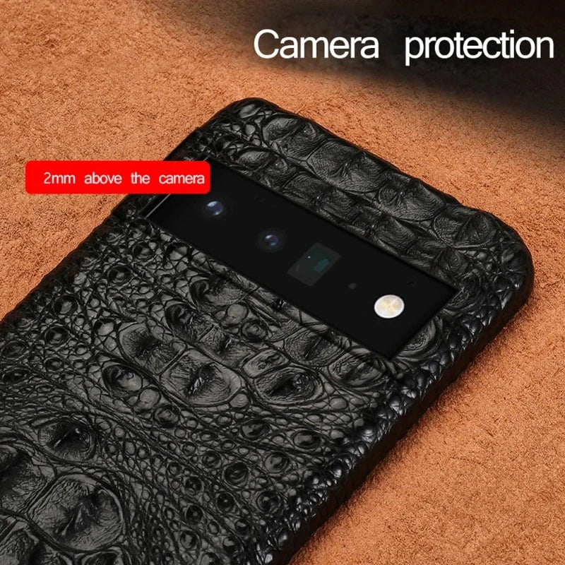 Genuine Crocodile Skin Luxury Phone Case for Google Pixel