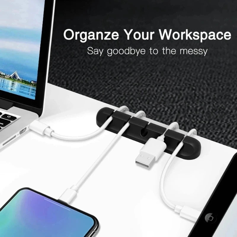 Silicone USB Desktop Management Cable Organizer