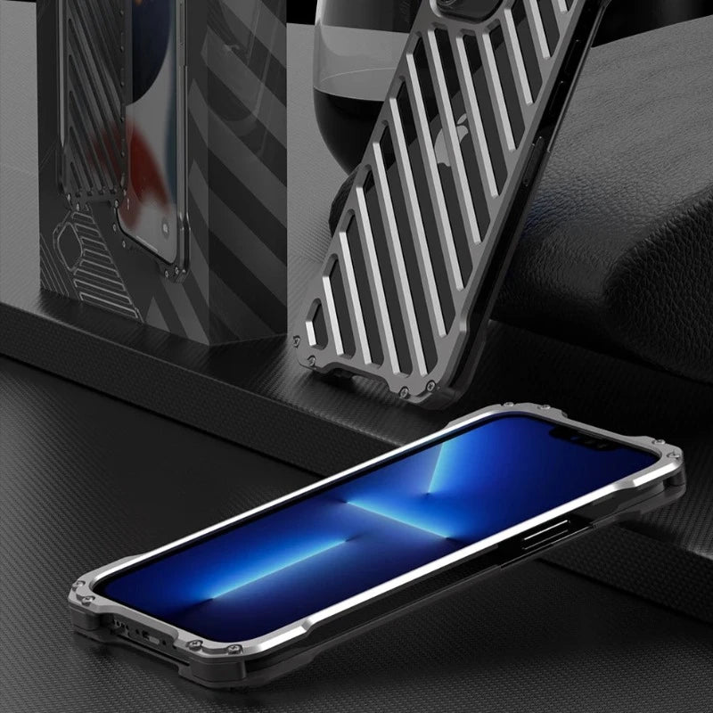 Heat Dissipating Aluminum Alloy Shockproof Metal Case For iPhone