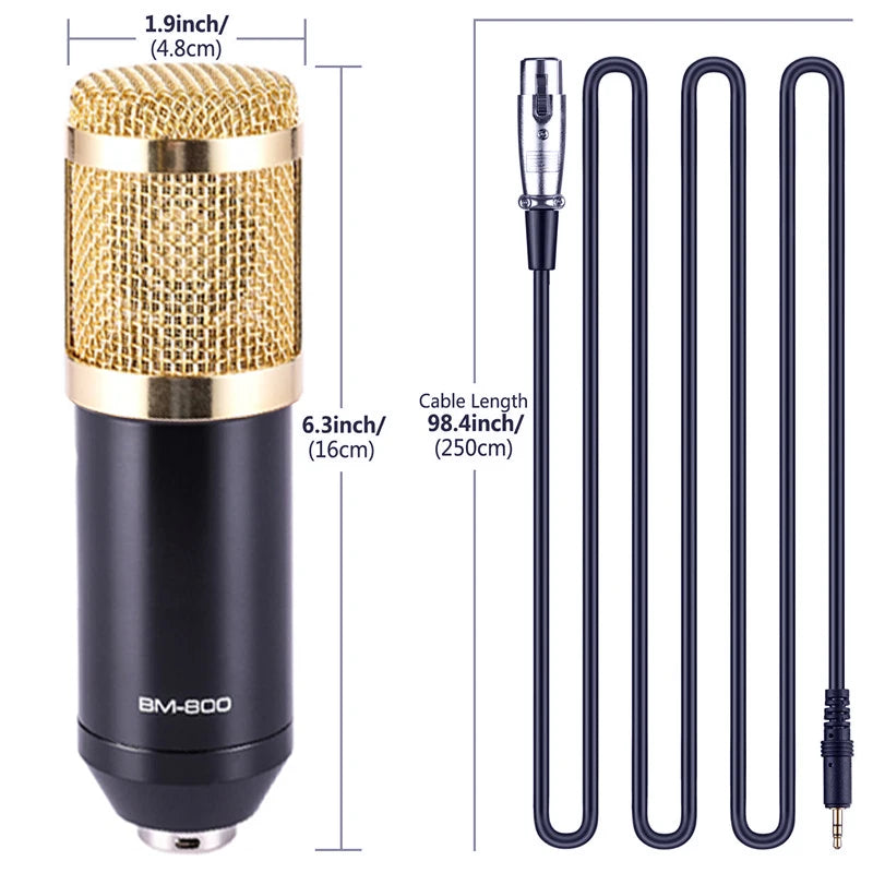 BM-800 Condenser Studio Microphone Kit