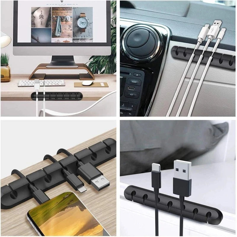 Silicone USB Desktop Management Cable Organizer