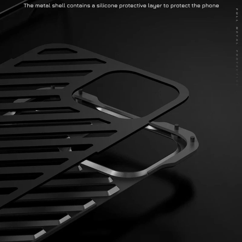 Heat Dissipating Aluminum Alloy Shockproof Metal Case For iPhone