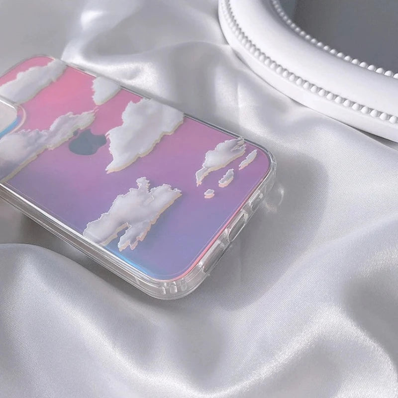 Laser Clouds Dream Glitter Case for iPhone