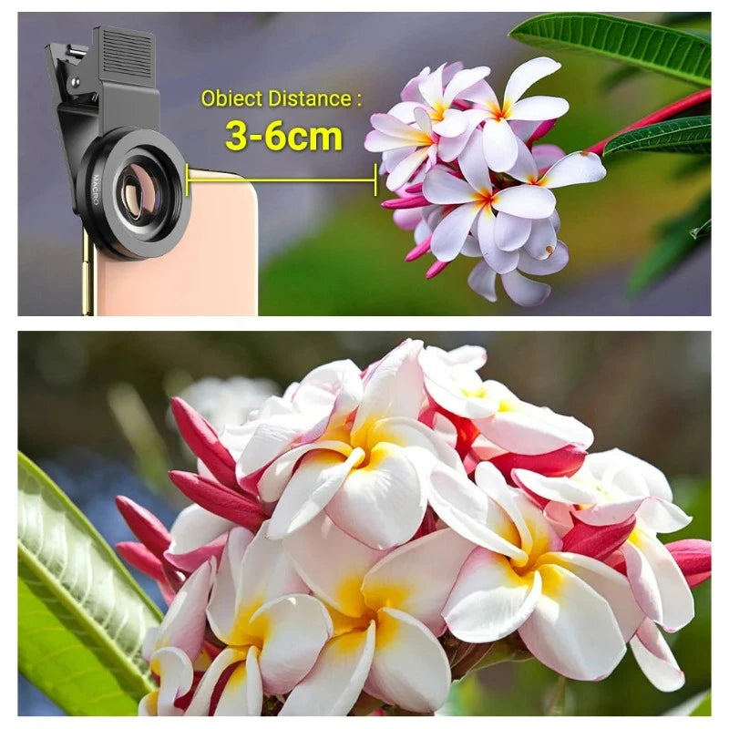 2-in-1 HD Super Wide and Macro Camera Lens for Smartphones