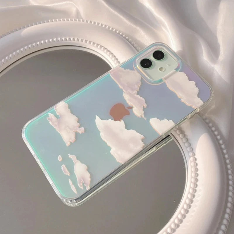 Laser Clouds Dream Glitter Case for iPhone