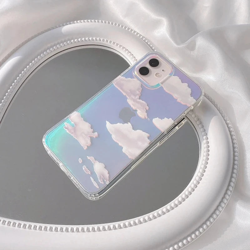 Laser Clouds Dream Glitter Case for iPhone