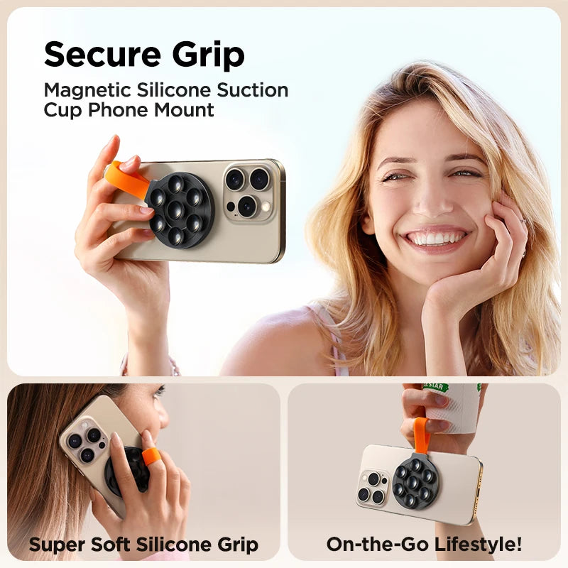 Magnetic Silicone Suction Cup Hands-Free Phone Mount