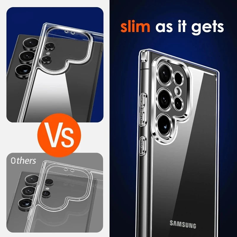 Clear Silicone Soft TPU Ultra-Thin Hybrid Case For Samsung Galaxy