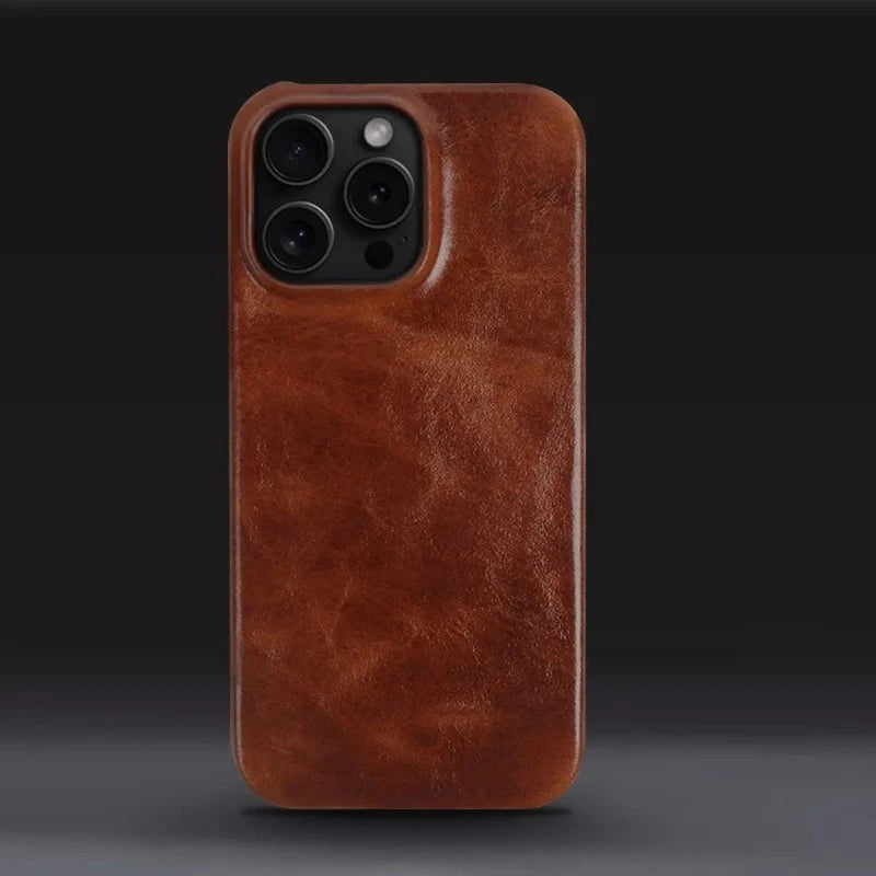 Genuine Leather Patina Cases For iPhone