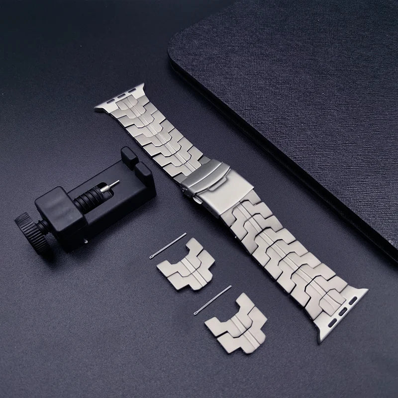 Luxury Genuine Titanium Strap for Apple Watch