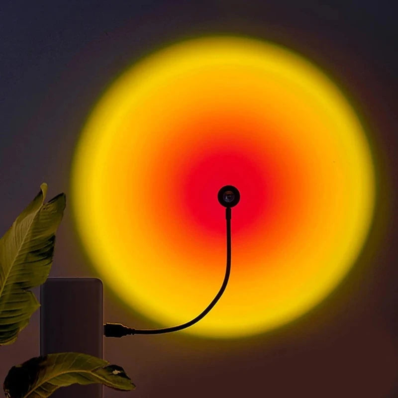 LED Rainbow Neon Soothing Light Projector