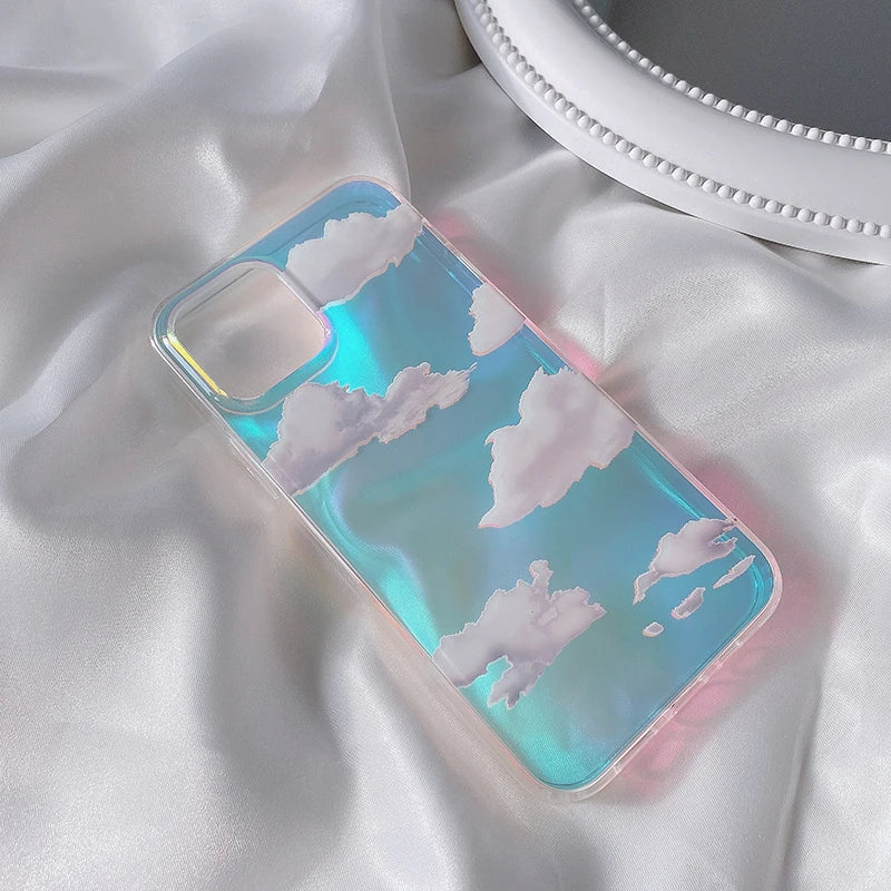 Laser Clouds Dream Glitter Case for iPhone