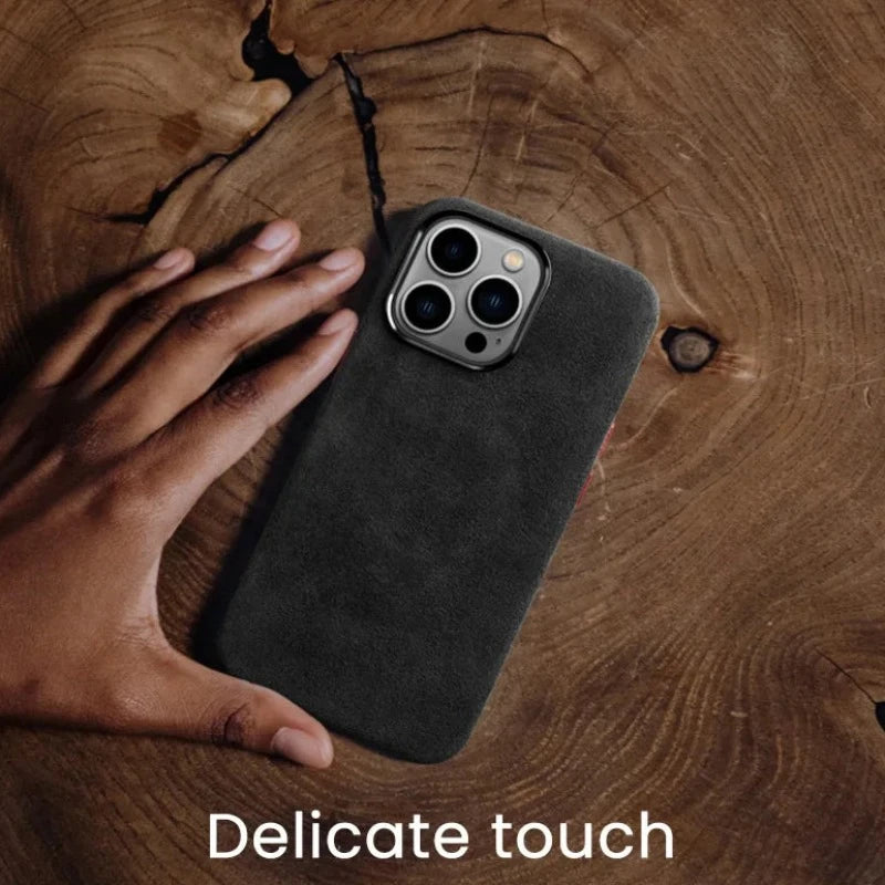 Magnetic Alcantara Case for iPhone