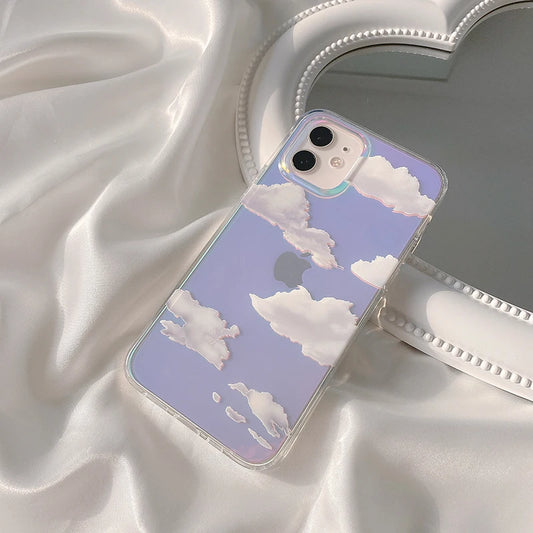 Laser Clouds Dream Glitter Case for iPhone