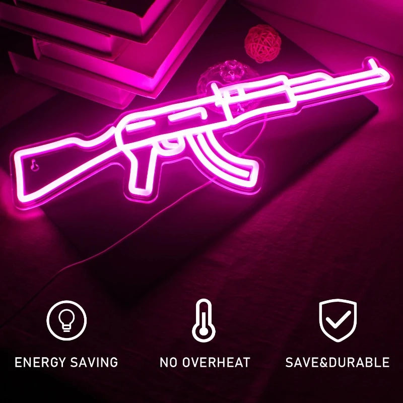 LED Neon Light Hanging AK 47