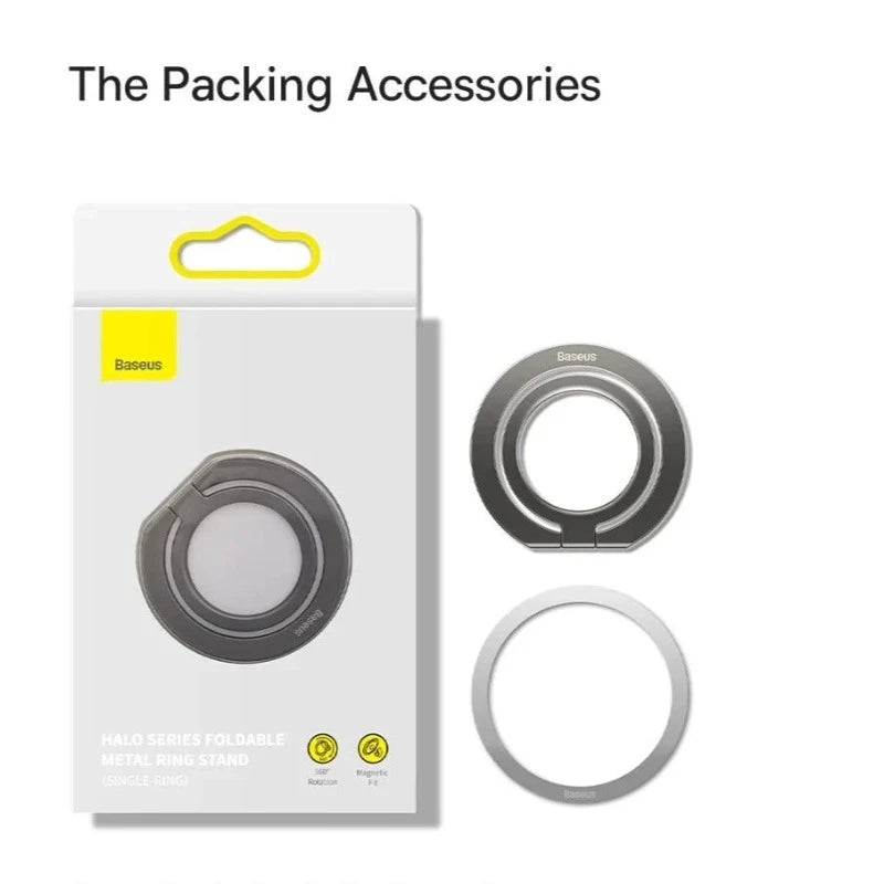 360° Magnetic Finger Ring Kickstand Attachment Holder for iPhone