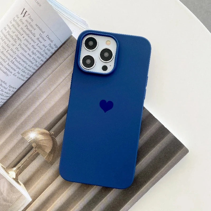 Love Heart Soft Phone Case For iPhone