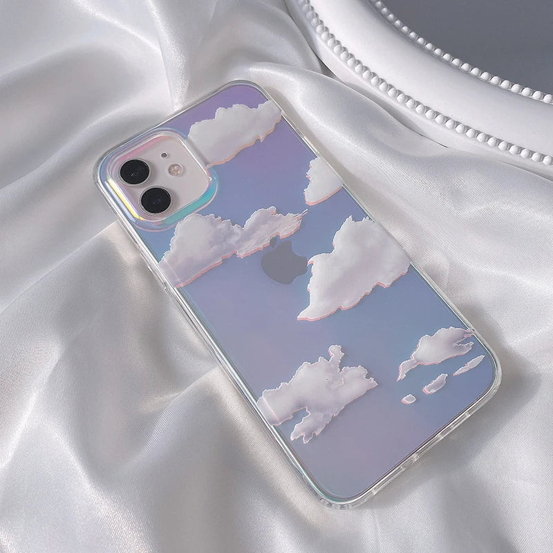 Laser Clouds Dream Glitter Case for iPhone