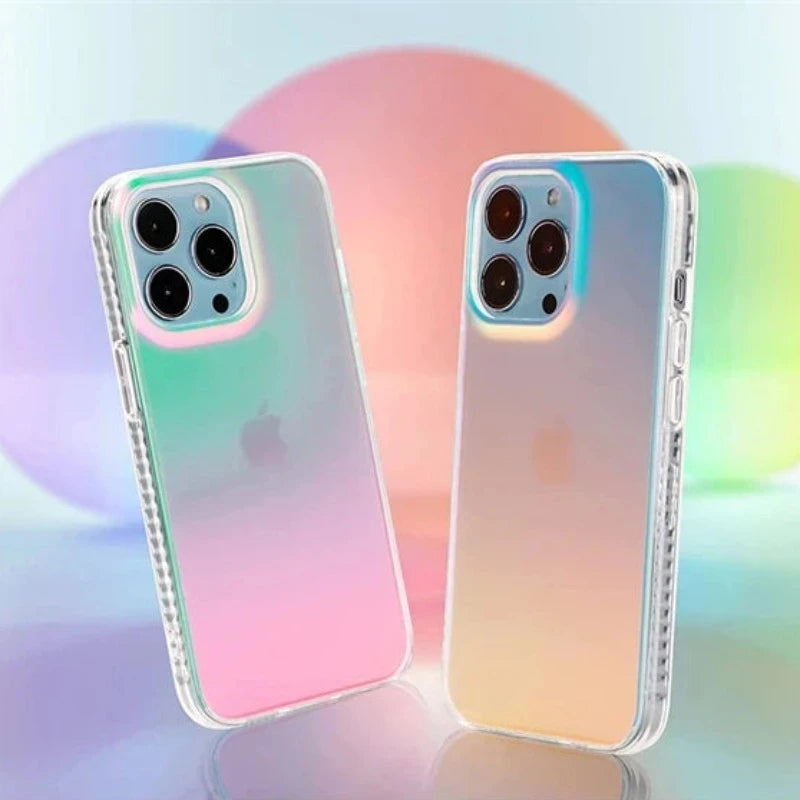 Prism Effect Iridescent Laser Gradient Case for iPhone