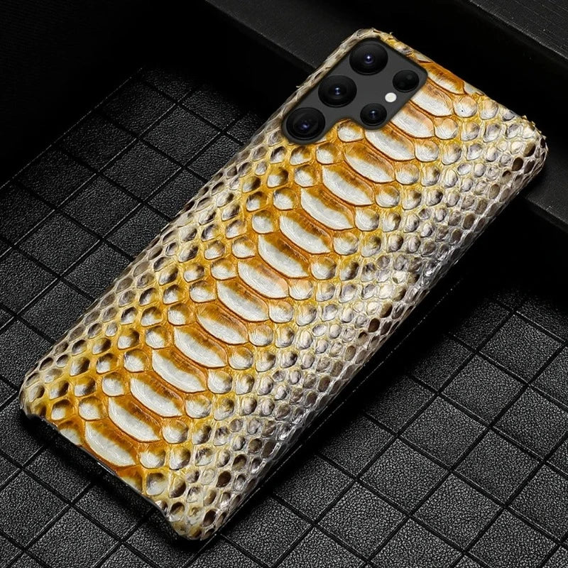 Genuine Python Leather Phone Case For Samsung Galaxy