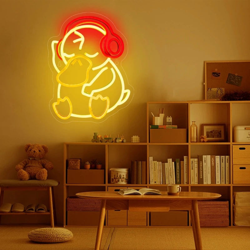 VibeDuck Adjustable Brightness Neon Light Sign