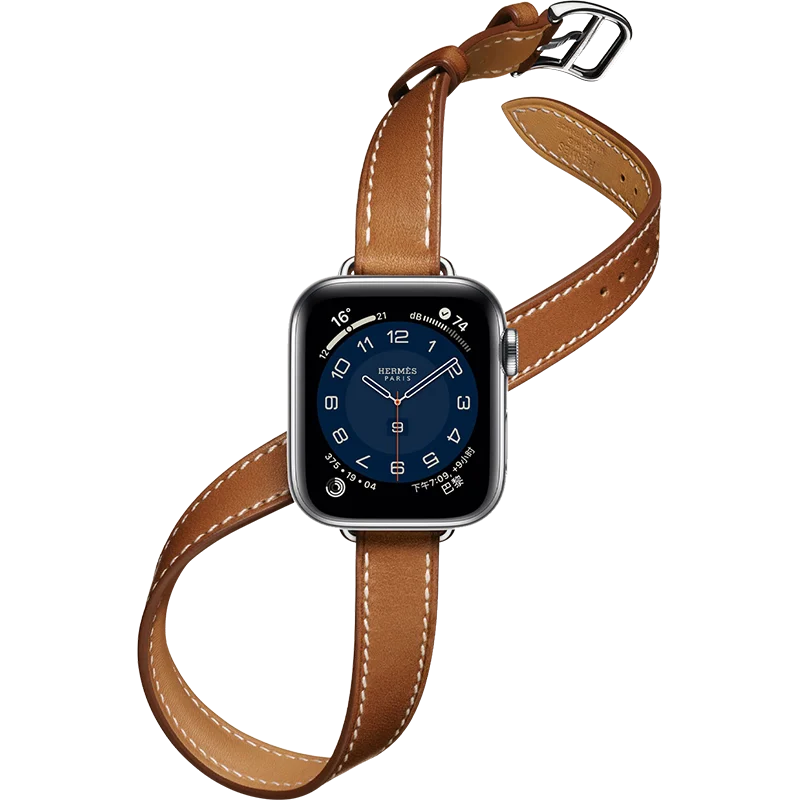 Attelage Double Tour Leather Loop Strap for Apple Watch