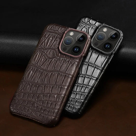 Genuine Crocodile Skin Case for iPhone