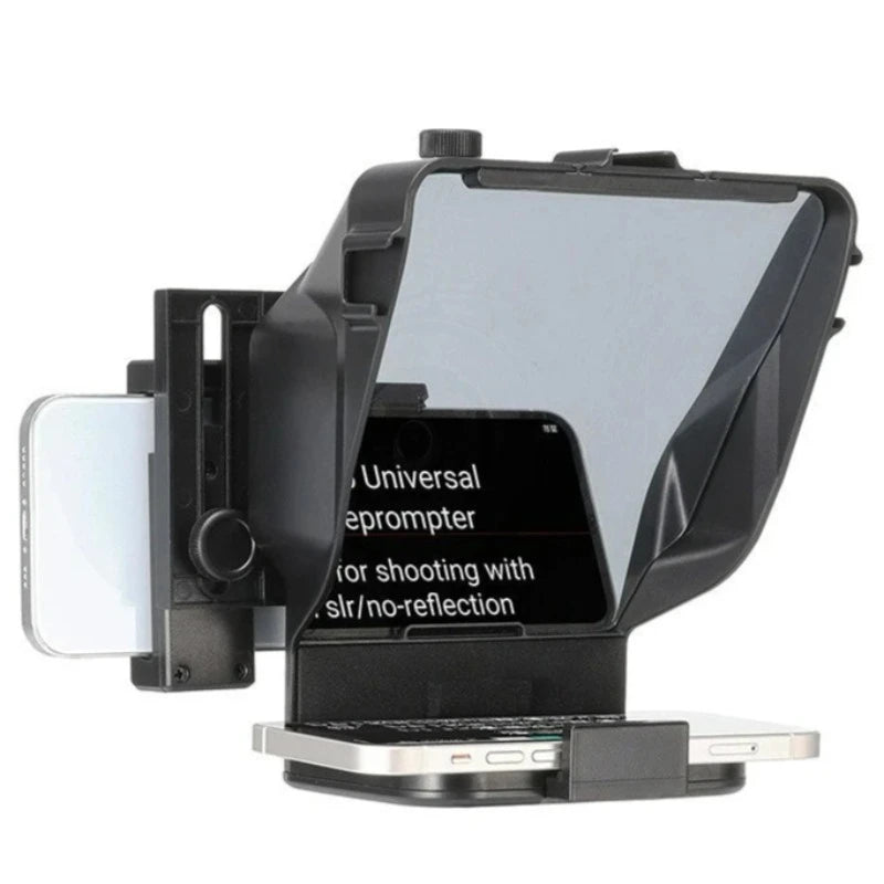 Multifunctional Mini Teleprompter with Remote for Smartphone and Camera