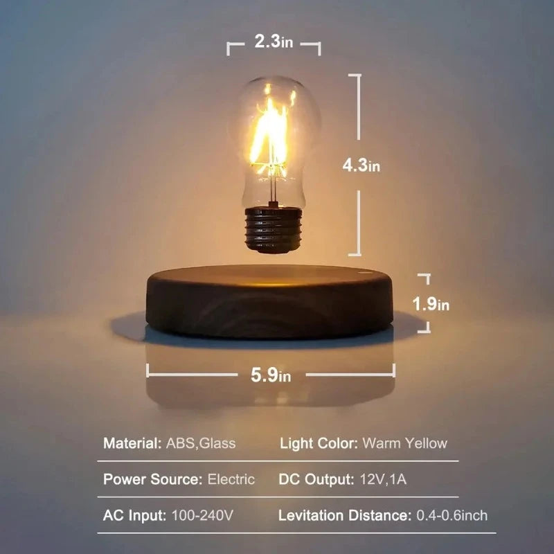 Levitating Light Magnet Desk Table Lamp