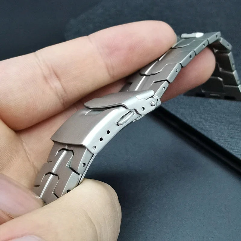 Luxury Genuine Titanium Strap for Apple Watch