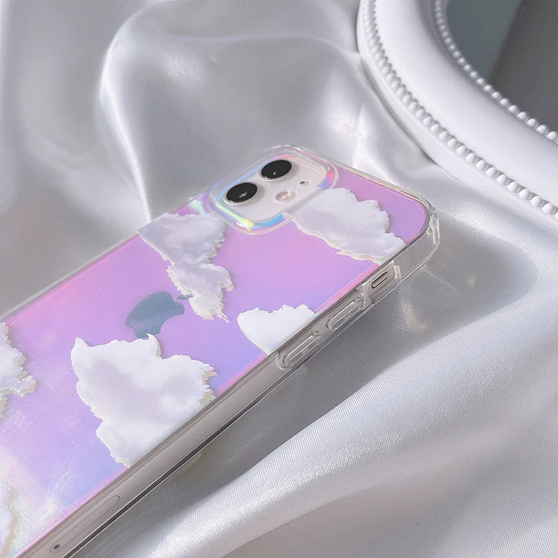 Laser Clouds Dream Glitter Case for iPhone