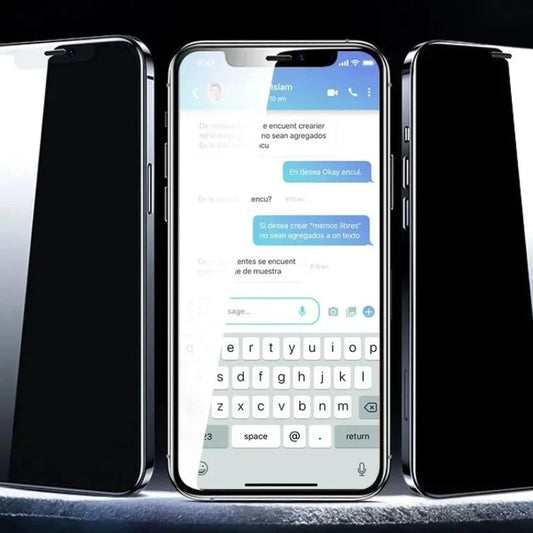 Anti-spy Tempered Privacy Glass Screen Protector For iPhone with LG Technology