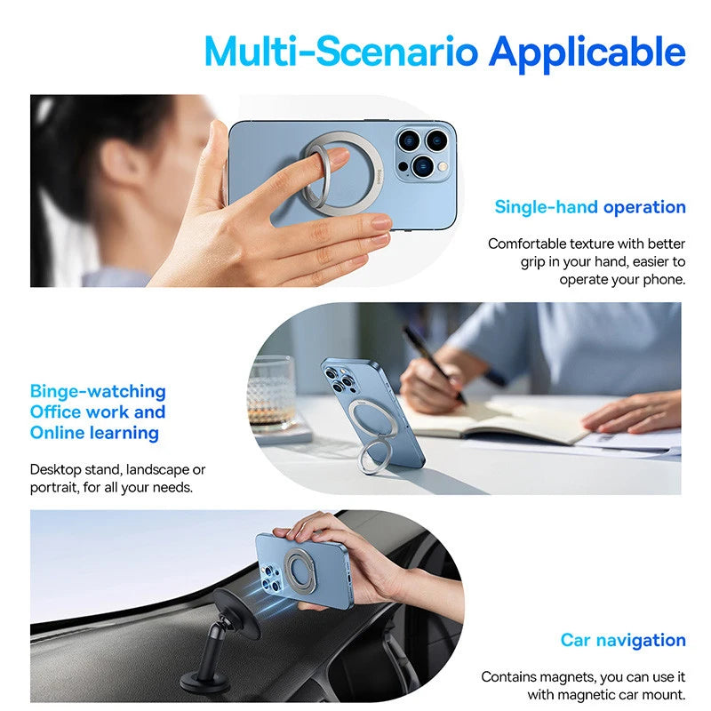 360° Magnetic Finger Ring Kickstand Attachment Holder for iPhone