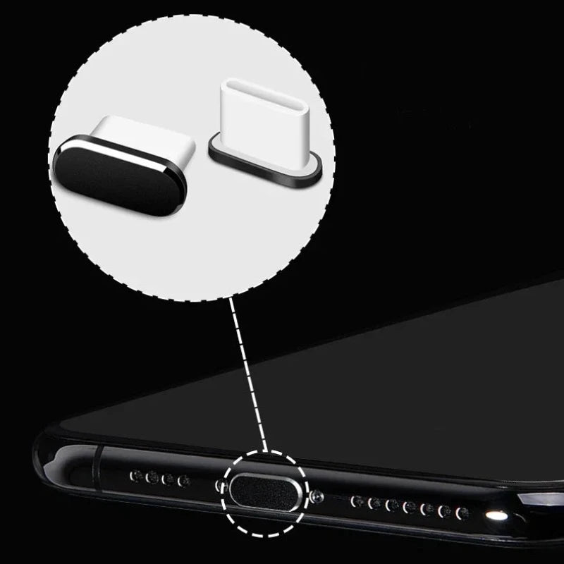 Dust Protection Luxury Metal Stop Plugs For iPhone 15