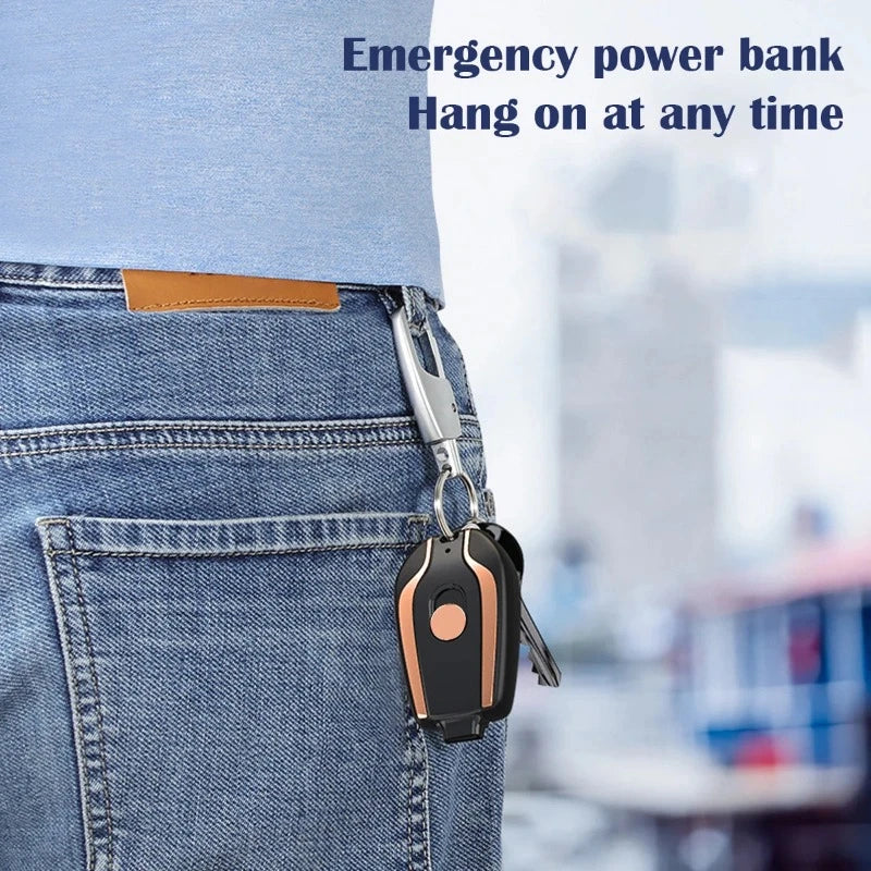 Durable Keychain Portable 1500mAh Phone Charger