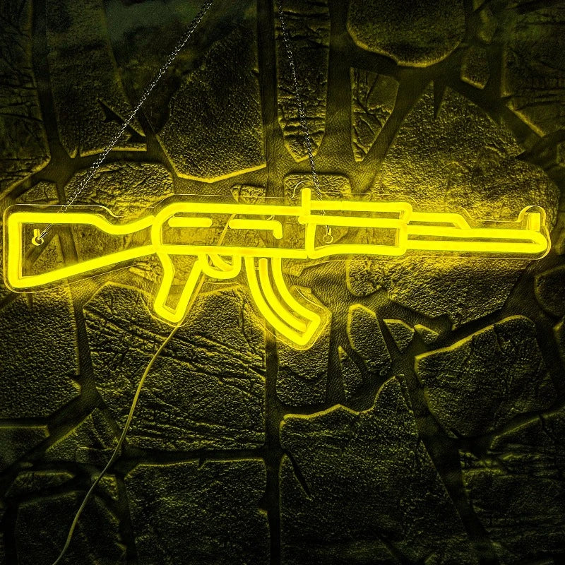 LED Neon Light Hanging AK 47