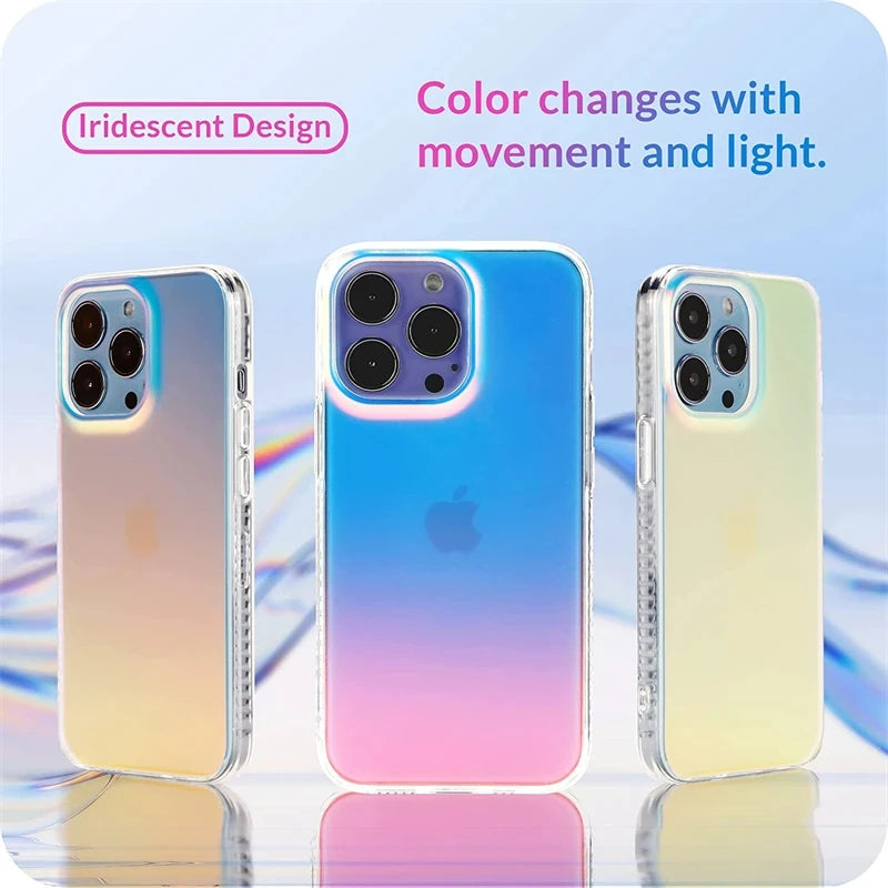 Prism Effect Iridescent Laser Gradient Case for iPhone