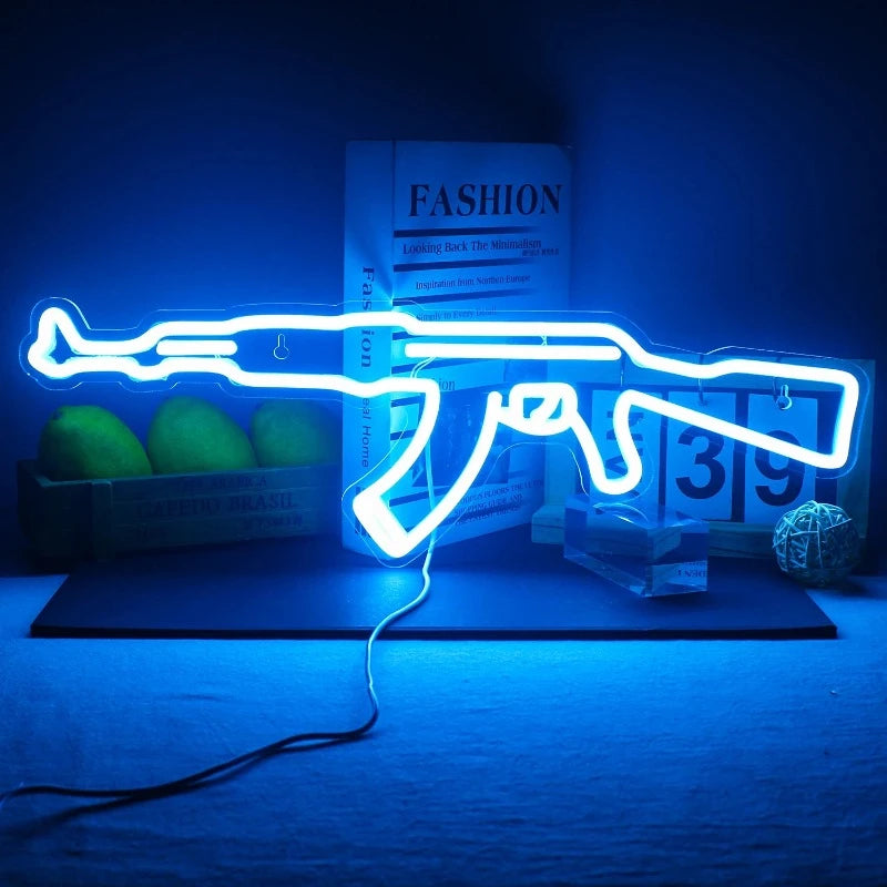 LED Neon Light Hanging AK 47