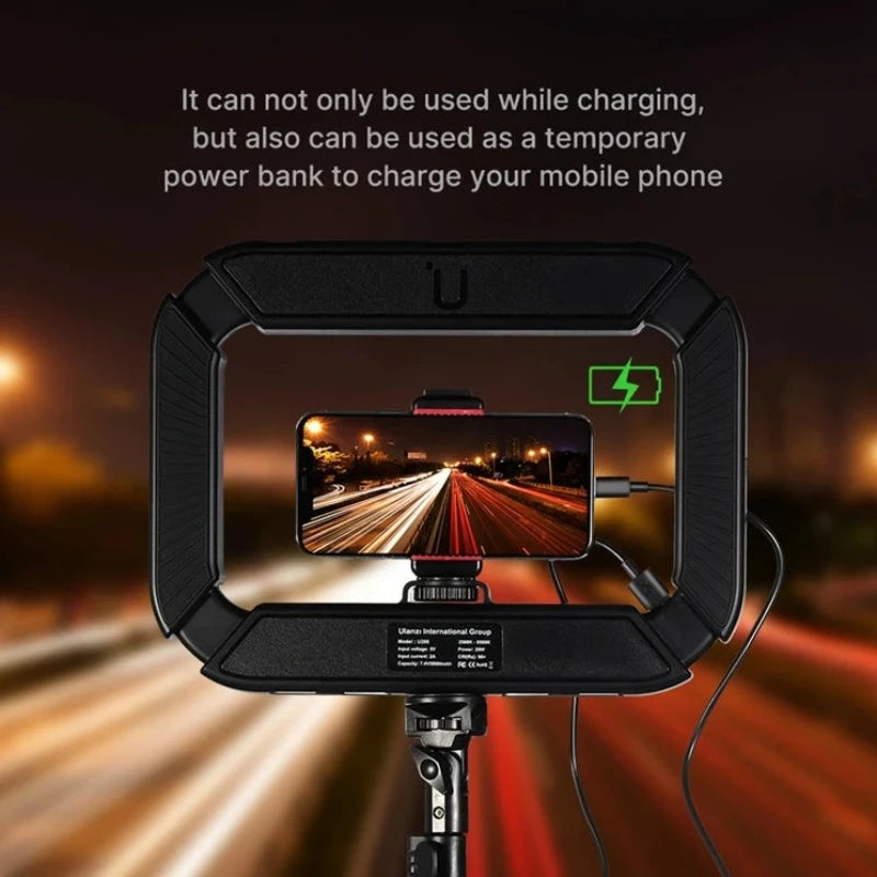 U200 LED Video Light Smartphone Video Rig