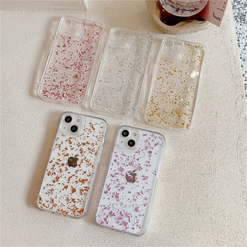 Fantasy Foil Sparkling Protective Clear Case For iPhone