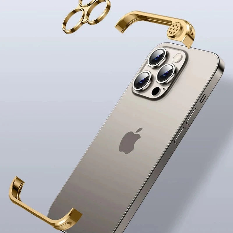 Shockproof Aluminum Aromatherapy Case with Metal Lens Protection for iPhone