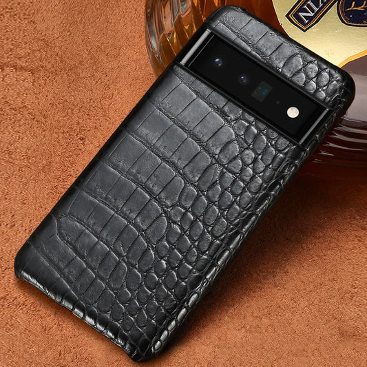 Genuine Crocodile Skin Luxury Phone Case for Google Pixel