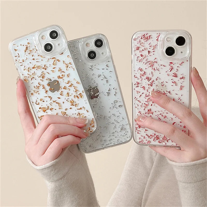 Fantasy Foil Sparkling Protective Clear Case For iPhone