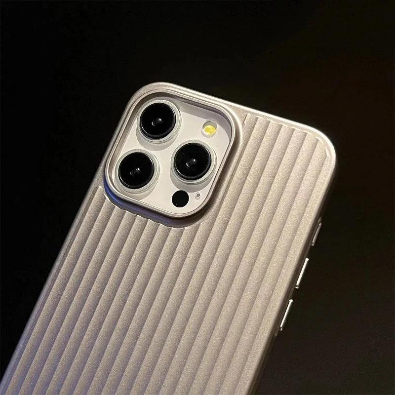 Natural Matte Ridged Luxury Travel Pattern Phone Case for iPhone