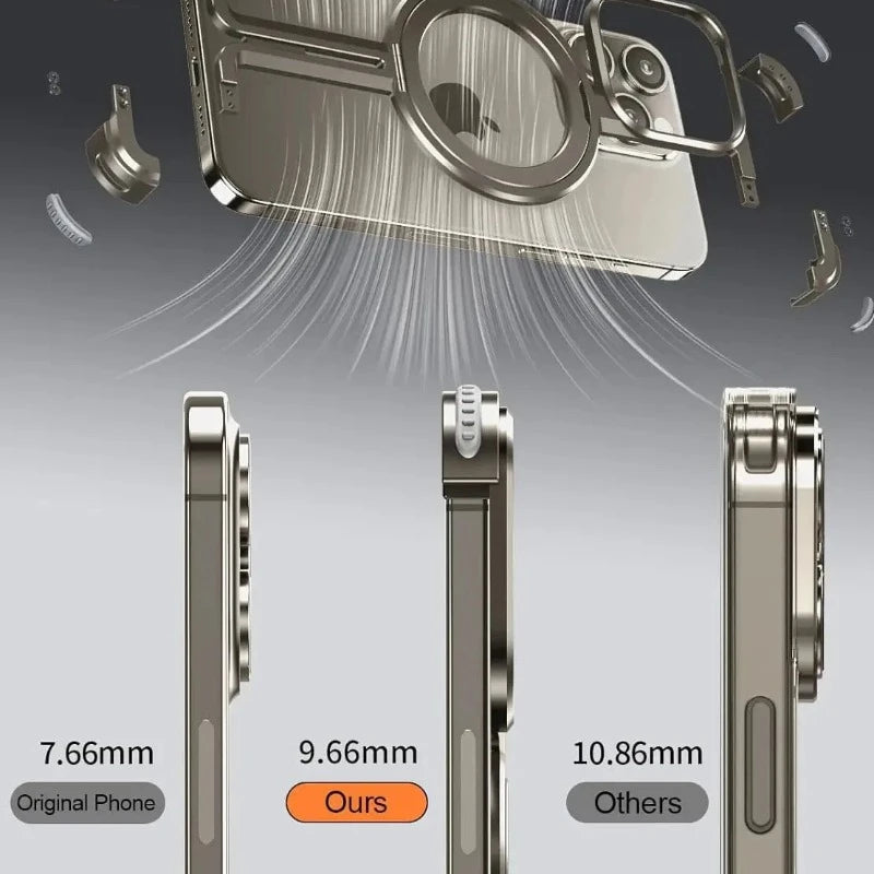 Aerospace Grade Aluminum Alloy Magnetic Phone Case For iPhone