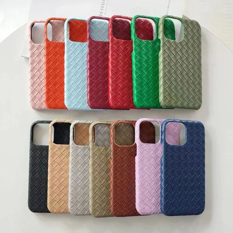 Woven Intrecciato Pattern Heat Dissipating Case for iPhone