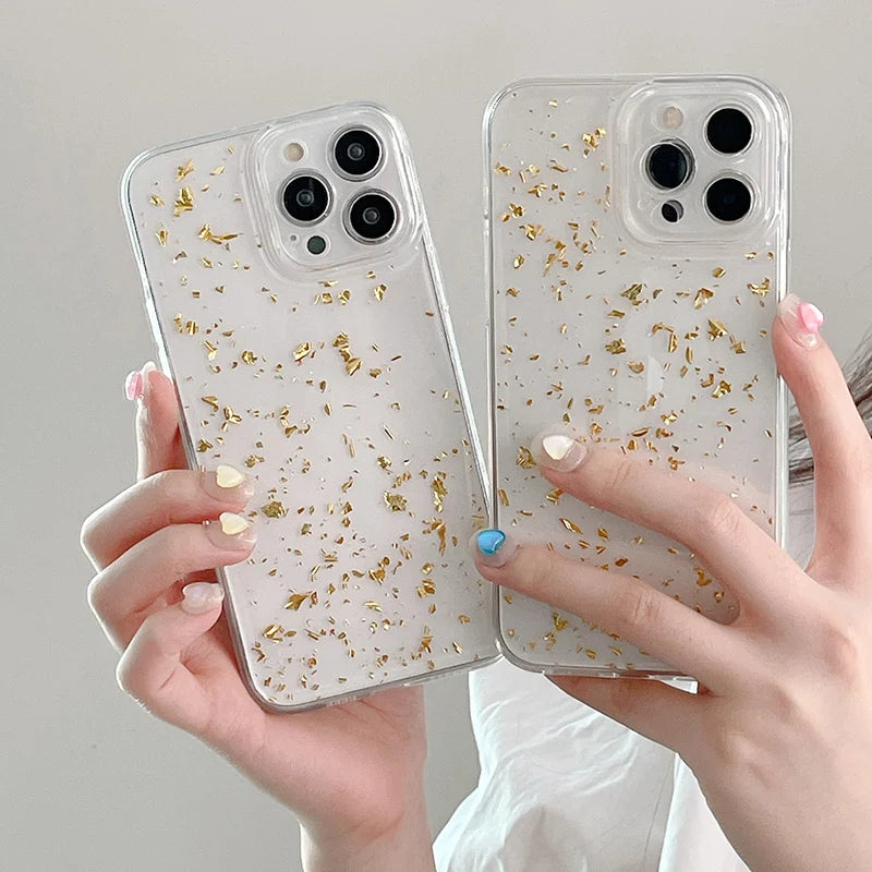 Fantasy Foil Sparkling Protective Clear Case For iPhone